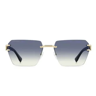 Dsquared2 Sunglasses D2 0173/S J5 G Gold/Blue Smoky Men