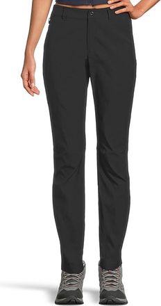 Columbia Leslie Fallstm Pant II Womens Casual Pants Black : 12 R, Elastane/Nylon