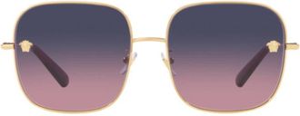 Versace Pink Gradient Blue Square Ladies Sunglasses VE2246D 1002I6 59