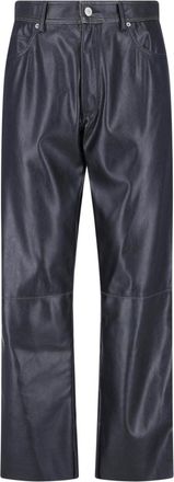 Maison Margiela Pantaloni In Ecopelle