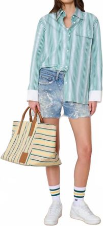 WE-AR4 Haze 70S-Inspired Shirt In Green Stripe