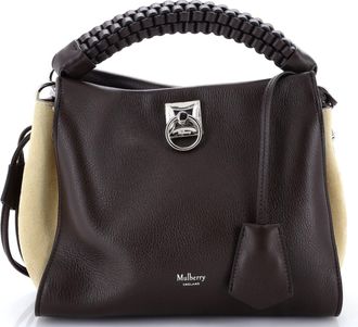 Mulberry Iris Shoulder Bag Leather with Braided Detail Small