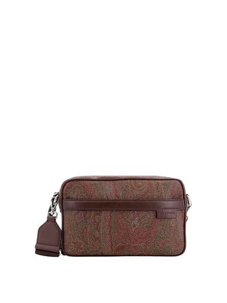 Etro Coated Canvas Leather Bag Paisley Motif