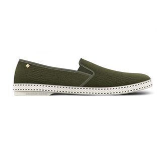Rivieras Shoes Classic Cotton Canvas Slip-On Loafer in Light Army Green at Nordstrom, Size 42