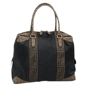 Fendi Pre-owned Handtas van gecoat canvas - Dames - Pre-owned - Zwart - Maat: ONE Size