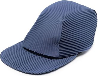 Homme Pliss&eacute; Issey Miyake pleated flat-peak cap - men - Polyester - One Size - Blue