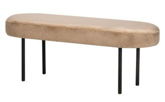 Nordlys Scandinavian Design Bench Metal Legs in Beige