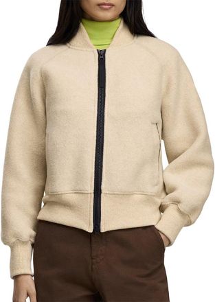 Canada Goose Sierra Fleece Black Label Wool-Blend Bomber Jacket