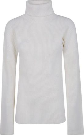 Toteme Truien & Vesten, Dames, Wit, S, Wol, Slit Sleeves Knit