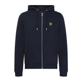 Belstaff Zip-throughs, male, Blue, Size: XL Full Zip Hoodie
