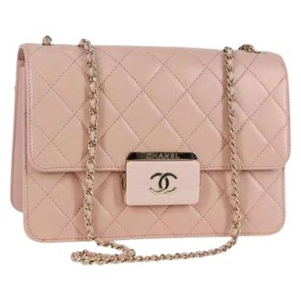 Chanel Vintage Cross Body Bags, unisex, Pink, ONE SIZE, Pre-owned Leather chanel-bags