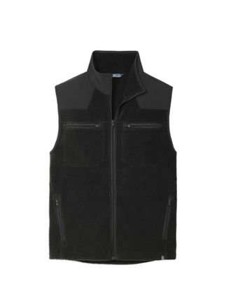 Stio Mens Rawlins Fleece Vest, Size Large in Abyss/Boundary Black