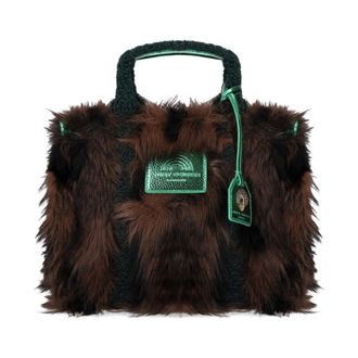 Kurt Geiger Handbags, female, Brown, ONE SIZE, Fur Southbank Handbag