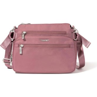 Baggallini Marais Crossbody Bag in Mauve Twill at Nordstrom