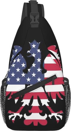 Generic Polish Eagle Cross Body Bag Trendy Sling Bag Adjustable Crossbody Bags For Women Sports Shopping