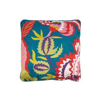 Novit&agrave; Home Colorful flower cushion base peacock with inner