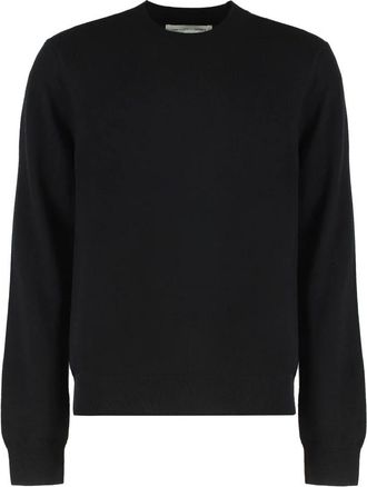 Comme Des Gar&ccedil;ons Wollen trui met ronde hals - Heren - Ronde hals truien - Zwart - M - Wol - Truien & Vesten