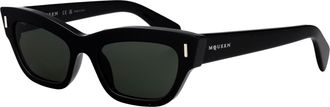 Alexander McQueen Womens Sunglasses Black Acetate