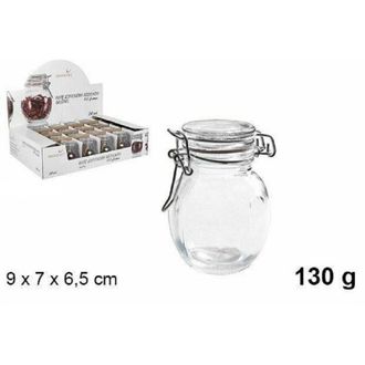 Trade Shop Trade Shop - Set 24 Pezzi Barattolo Barattolino Vasetto Con Tappo Porta Spezie Vetro 130 Gr