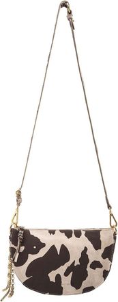 Fredsbruder FREDsBRUDER Leather Shoulder Bag Velvet Wild Crossbag Cow Pattern Brown