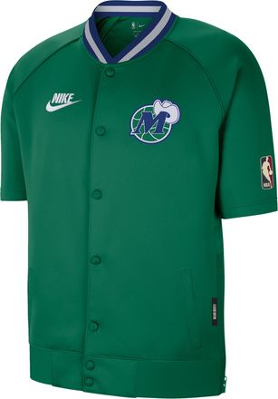 Nike Dallas Mavericks Hardwood Classics Nike Mens Dri-FIT NBA Short-Sleeve Jacket in Green | IF4360-312