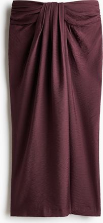 H&M Jupe mit Twistdetail - Red
