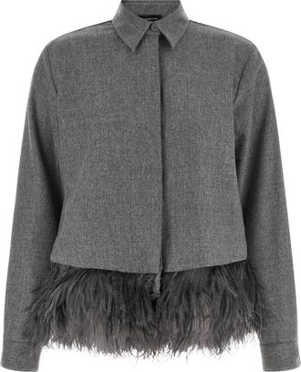 Fabiana Filippi Camicia Flanella Boxy - - Blouses & Shirts - Donna - Grigio - S