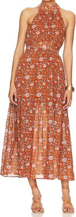Cleobella Womens Wilder Ankle Dress In Terracotta Floral