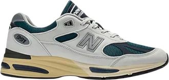 New Balance Fitness, Heren, Veelkleurig, 44 1/2 EU, Leer, Made in UK 991v 2