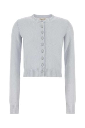 Khaite Pastel Light Blue Cashmere Everheart Cardigan