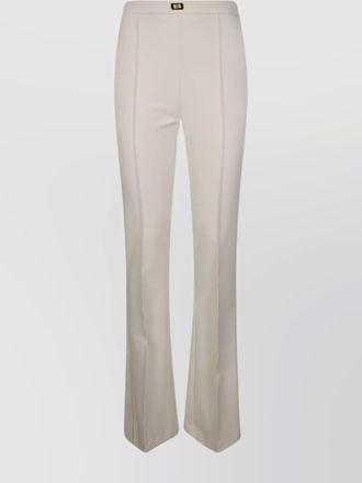 Elisabetta Franchi flared leg trousers gold-tone hardware