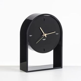 Kartell Desk clock LAir du temps - Black - Thermoplastic technopolymer - Designer Eugeni Quitllet