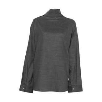 Nine In The Morning Cress Gebreide Blouse - Dames - Tops - Grijs - Maat: XS