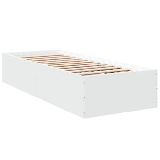 Berkfield Home Bed Frame without Mattress White 90x190 cm Single