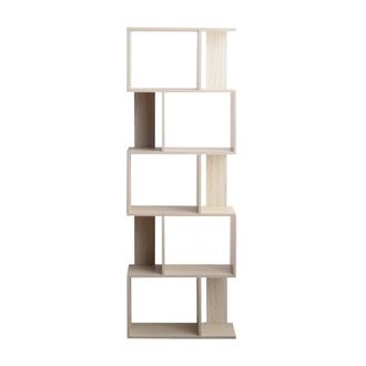 Mobili Rebecca Mobili Rebecca - Rebecca Mobili Biblioteca Estanter&iacute;a 5 Estantes Abeto Blanqueado Mdf 169x60x24