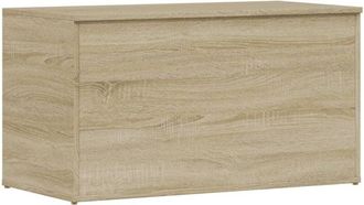 vidaXL Ba&uacute;l De Almacenaje Madera Contrachapada Color Roble 84x42x46cm Vidaxl