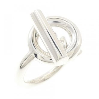 Herm&egrave;s Silver 925 Band Ring (Pre-Owned)