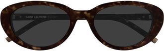 Saint Laurent Sunglasses Sl M154 002 Dark Brown/Grey Women