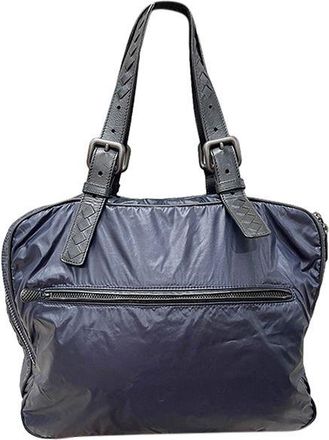 Bottega Veneta Intrecciato Leather Trimmed Nylon Tote Bag