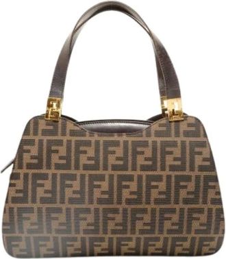 Fendi Pre-owned Handbags, female, Brown, Size: ONE SIZE Pre-owned Zucca Handbag