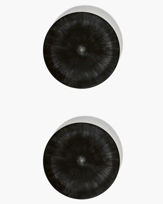 Serax Ann Demeulemeester - Plato l Blanco/negro Var 6 d&eacute; - Set 2