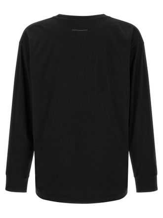 Maison Margiela Calligraphic Logo Print T-Shirt - Black