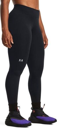 Under Armour Womens Authentics Leggings, Color Black (001), Size: Large x Short