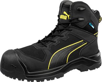 Puma Mens Rock HD Heavy Duty Black Robust Nylon Composite Work Safety Boots (Black, UK Footwear Size System, Adult, Men, Numeric, Medium, 10)