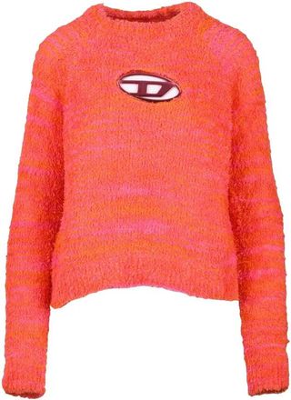 Diesel Sponge Color Block Sweater - Fuchsia/Orange