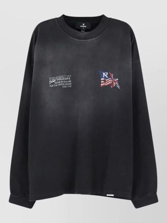 Represent cotton oversized logo print sweatshirt