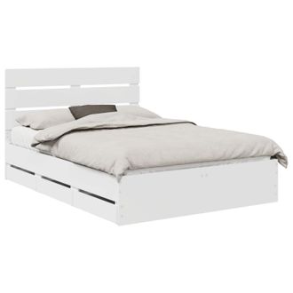 vidaXL Estructura De Cama Con Caj&oacute;n 140 X 190 Cm Madera Ingenieril Vidaxl