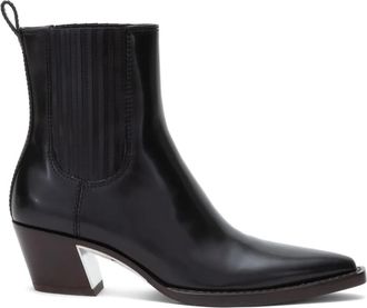 3.1 Phillip Lim Downtown 60mm leather boots - women - Calf Leather/Nappa Leather/Calf Leather - 41 - Black