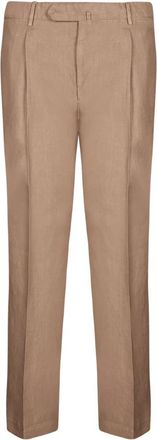 Dell'Oglio Chino Broek - Heren - Chinos - Beige - M - Linnen - Broeken