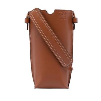 Loewe Pre-owned Cross Body Bags, female, Brown, Size: ONE SIZE Pre-owned Leather Crossbody Bag